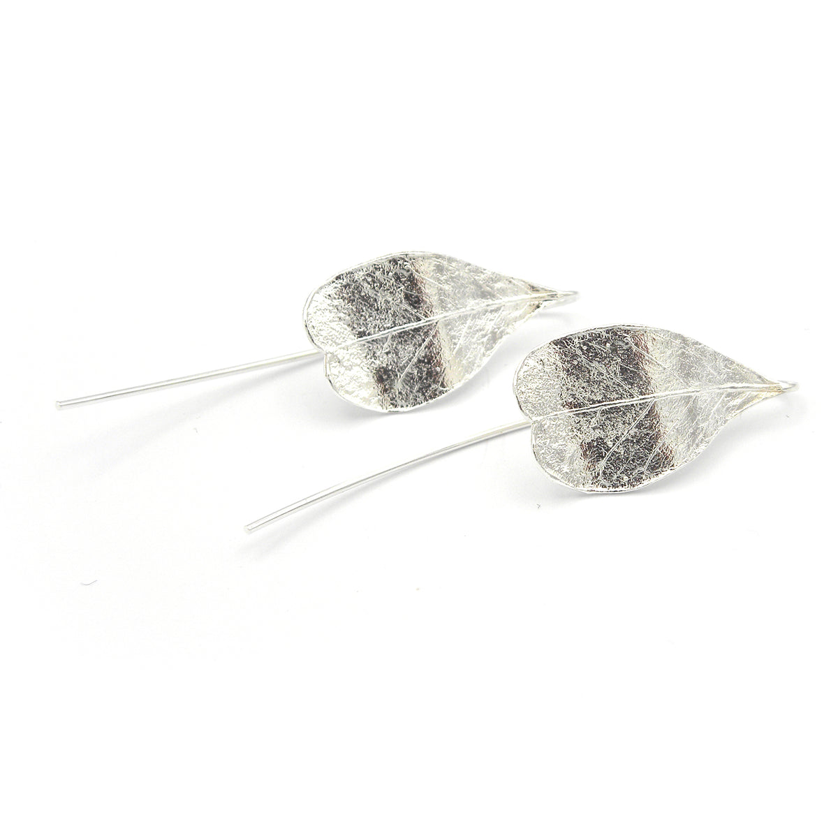 Large jasmine leaf earrings